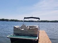 2023 PlaybuoySaleDamage-2 : Bostwick Lake, MI, 2023 - Harris Pontoon 2018