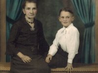PoniatowskiJosephineJerry FirstCommunion 1935  Grandma Poniatowski & Jerry : Poniatowski Family