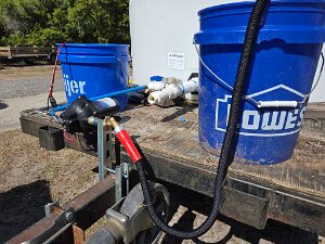 VHL TLC Gator Upgraded With Pump! Jim Boshans upgraded the VHL tank with a water pump and hose to ease watering in the park. Thanks Jim!