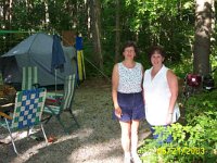 Susie and Dee at campsite June 21 2003