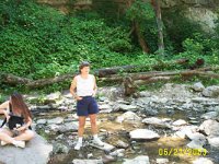 Susie standing in creek at McCormick's Creek